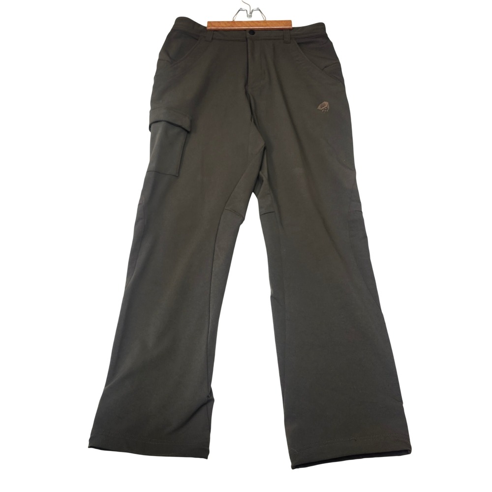 Mountain Hardwear Yumalino Fleece Lined Pants Mens 32x32 Brown Hiking OM1543